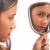 不快樂 · 女孩 · 看 · 鏡子 · 反射 · 微笑 - 商業照片 © stuartmiles