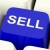 Sell Computer Key In Blue Showing Sales And Business stock photo © stuartmiles