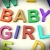 Baby Girl Written In Kids Letters stock photo © stuartmiles
