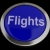 Flights Button In Blue For Overseas Vacation Or Holiday stock photo © stuartmiles