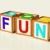 Kids Blocks Spelling Fun As Symbol for Enjoyment And Playing stock photo © stuartmiles
