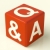 kérdés · válasz · kocka · szimbólum · támogatás · piros - stock fotó © stuartmiles