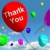 multumesc · baloane · cer · on-line · multumiri · mesaj - imagine de stoc © stuartmiles