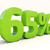 65% percentage rate icon on a white background stock photo © Supertrooper