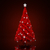 装飾された · クリスマスツリー · 暗い · 赤 · ツリー · ライト - ストックフォト © Supertrooper