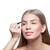 Woman correcting eyebrows form stock photo © svetography
