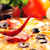 smaczny · pizza · pomidory · ser · czarne · oliwki - zdjęcia stock © taden