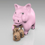 piggy with bags of money stock photo © TaiChesco