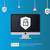 computer shield and alert line icon, Internet VPN Security banne stock photo © taufik_al_amin