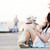 girl with her dog stock photo © tekso