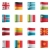 vetor · bandeiras · europa · conjunto · detalhado · têxtil - foto stock © tele52