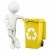 mężczyzna · 3d · żółty · recyklingu · świadczonych - zdjęcia stock © texelart
