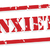 Anxiety Rubber Stamp stock photo © THP