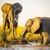 Elefanten · spielen · Schlamm · jungen · alten · Flussufer - stock foto © THP