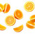 turuncu · yalıtılmış · beyaz · üst · görmek · arka · plan - stok fotoğraf © ThreeArt