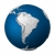 人造的 · 地球 · 南美洲 · 白 · 藍色 · 海洋 - 商業照片 © ThreeArt