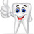 zębów · cartoon · kciuk · w · górę · strony · twarz - zdjęcia stock © tigatelu