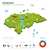 enerji · sanayi · ekoloji · Honduras · vektör · harita - stok fotoğraf © tkacchuk