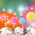 ünneplés · léggömbök · gyertyák · torta · boldog · születésnapot · kék - stock fotó © tobkatrina