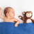 drăguţ · nou-nascut · copil · ursuleţ · pat - imagine de stoc © tommyandone
