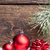 Christmas decoration on wooden background with copy space stock photo © tommyandone
