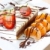 gâteau · fraise · trois · gâteau · au · chocolat · fraises · café - photo stock © trexec