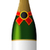 Vector illustration of sealed blank champagne bottle isolated on stock photo © tuulijumala