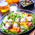 grec · salată · placă · tabel · verde · ulei - imagine de stoc © tycoon