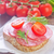 sandviç · kırmızı · plaka · et · yağ · domates - stok fotoğraf © tycoon