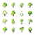 木 · ベクトル · ロゴ · テンプレート · セット · コレクション - ストックフォト © ussr