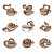 Kaffee · Vektor · logo · Vorlage · Set · Elemente - stock foto © ussr