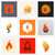 flacără · set · proiect · element · afaceri · incendiu - imagine de stoc © ussr