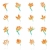 熱帯 · 花 · ベクトル · ロゴ · テンプレート · セット - ストックフォト © ussr