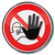 Prohibition sign Hand stop and no continuity stock photo © Ustofre9
