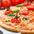 Vegetarian pizza with cherry tomatoes stock photo © vankad