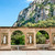 Statues on square in Montserrat monastery stock photo © vapi