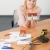 woman architect at her work table stock photo © varlyte