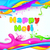 Colorful Splash in Holi Wallpaper stock photo © vectomart
