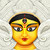 Goddess Durga Face in Happy Durga Puja Subh Navratri background stock photo © vectomart