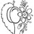 prune · dessinés · à · la · main · vecteur · noir · illustration · fleur -  © VectorFlover