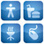 Flamingo Square 2D Icons: Internet Icons stock photo © Vectorminator