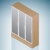 bútor · hálószoba · konyhaszekrény · üveg · ajtók · 3D - stock fotó © Vectorminator
