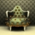 Luxury decorative armchair on ornament wallpaper background stock photo © Victoria_Andreas