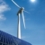 panouri · solare · turbine · eoliene · însorit · cer · nori · soare - imagine de stoc © visdia