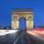 The famous Arc de Triomphe by night stock photo © vwalakte