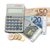 munten · cash · zak · calculator · witte · geld - stockfoto © wavebreak_media