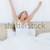 Man practicing yoga on his bed stock photo © wavebreak_media