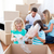 Animated family packing boxes stock photo © wavebreak_media