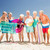 Senior friends with beach accessories stock photo © wavebreak_media