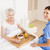 Nurse taking care of suffering senior patient  stock photo © wavebreak_media